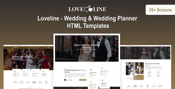 Loveline - Wedding & Wedding Planner HTML Templates