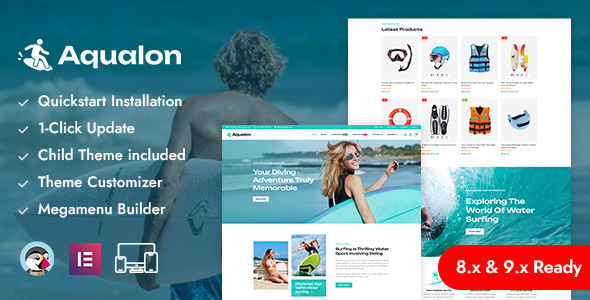 Aqualon – Surfing Board & Water Sports PrestaShop Responsive Theme
