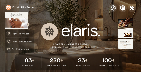 Elaris - Massage Salon & Spa WordPress Theme
