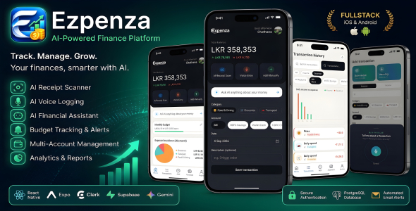 Ezpenza – AI-Powered Personal Finance & Expense Management App