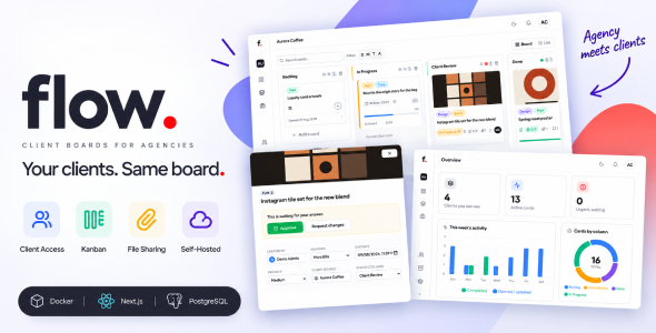 Flow Client Portal and Kanban Project Management for Agencies