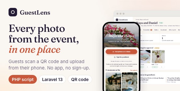 GuestLens Event Photo and Video Sharing SaaS Platform