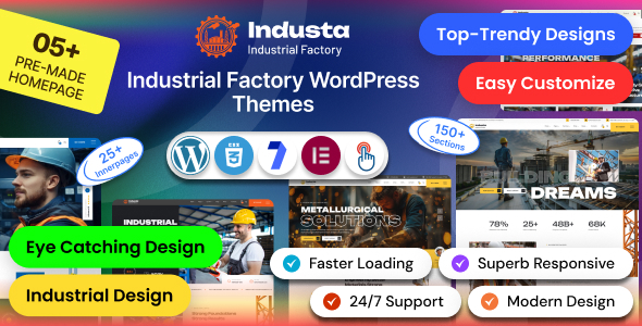 Industa - Factory & Industry WordPress Theme