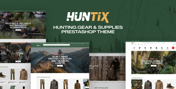 Leo Huntix Elementor – Hunting Gear & Supplies PrestaShop Theme