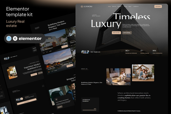 Luxhom - Luxury Real Estate Elementor Template Kit
