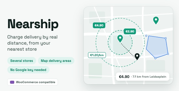 Nearship Distance-Based Shipping & Local Delivery for WooCommerce