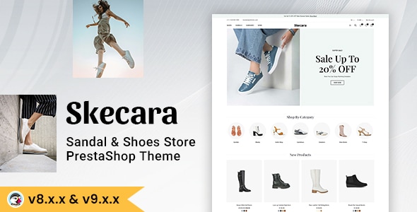Skecara - Fashion & Sports Footwear Shoes PrestaShop Theme