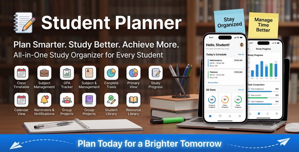 Student Planner Study Tracker, GPA & Timetable Android App