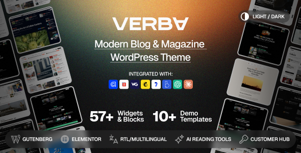 Verba - Modern Blog & Magazine WordPress Theme