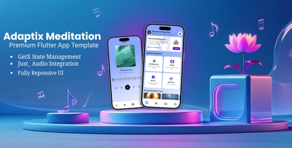 Adaptix Meditation | Flutter app Template