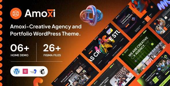 Amoxi - Creative Agency and Portfolio  WordPress Theme