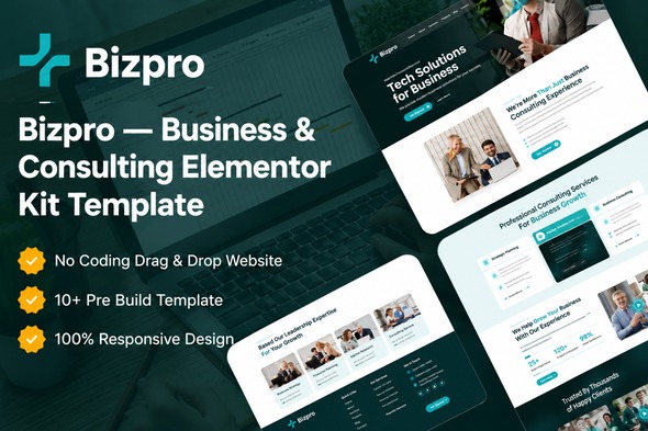 Bizpro – Business Consulting Elementor Template Kit