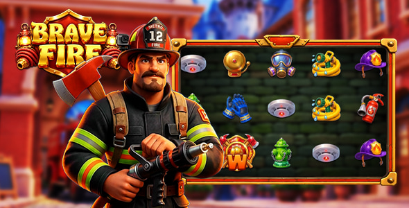 Brave Fire | Construct 3 | HTML5 Slot Game