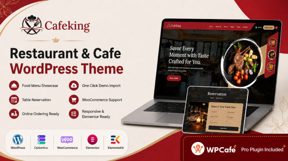 CafeKing – Restaurant WordPress Theme
