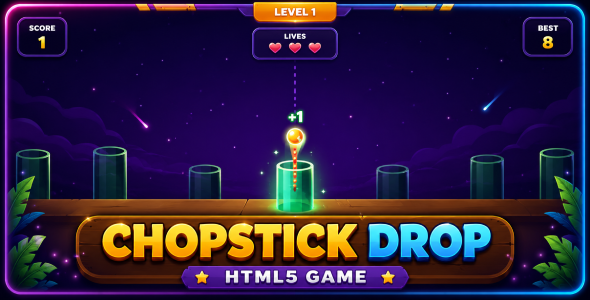 Chopstick Drop | HTML5 Arcade Game