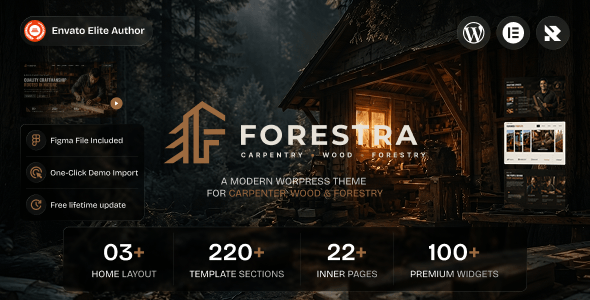 Forestra – Carpenter, Wood & Forestry WordPress Theme