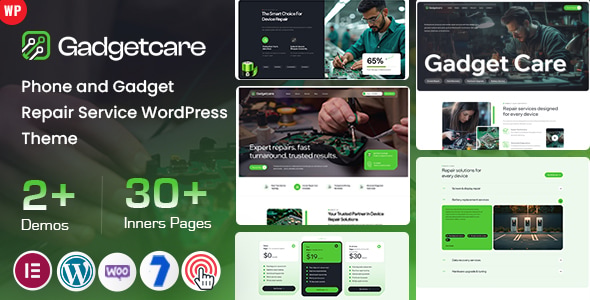 Gadgetcare - Phone and Gadget Repair Service WordPress Theme
