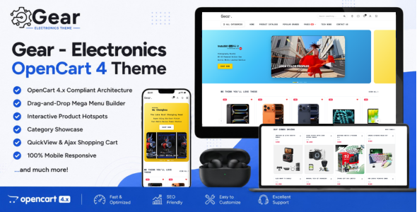 Gear. - Electronics OpenCart 4 Theme