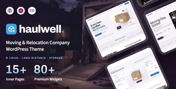 HaulWell – Moving & Relocation Services WordPress Theme