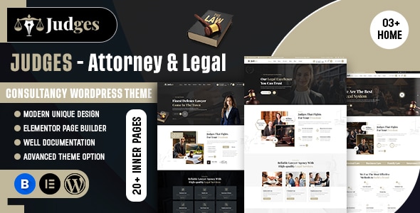 Judges – Attorney & Legal Consultancy WordPress Theme