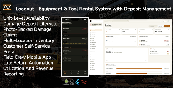 Loadout | Equipment and Tool Rental Flutter App With PHP Script