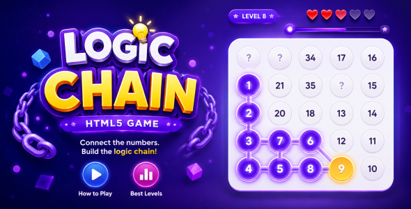 Logic Chain | HTML5 Number Logic Puzzle Game