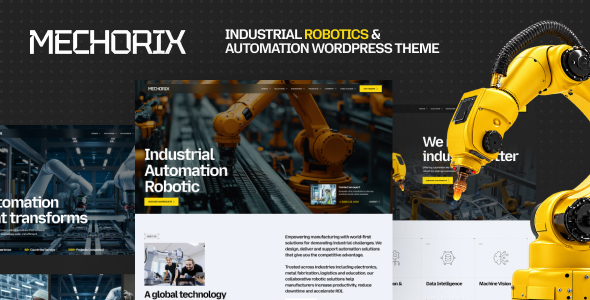 Mechorix - Industrial Robotics & Automation WordPress Theme