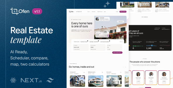 Ofen — Real Estate React NextJs Template