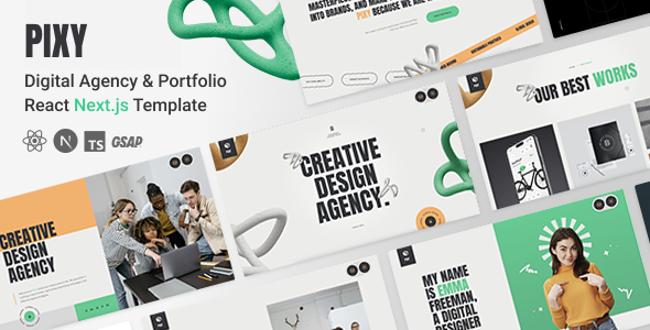 Pixy - Creative Agency Portfolio NextJS Template