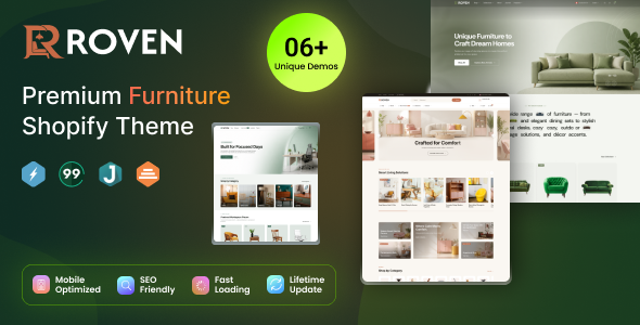 Roven - Furniture & Home Decor Shopify Theme OS 3.0 (Theme Block)