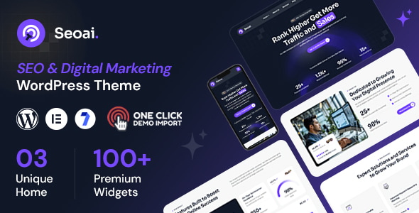Seoai - Agency & Digital Marketing WordPress Theme