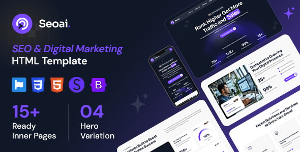 Seoai - SEO Agency & Digital Marketing HTML Template
