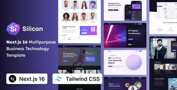 Silicon - Multipurpose Business, SaaS & Technology Tailwind CSS Next Template