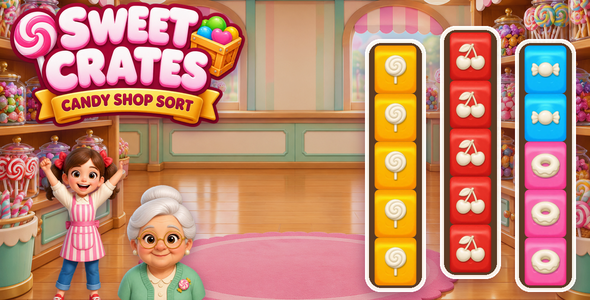 Sweet Crates: Candy Shop Sort | HTML5 Game